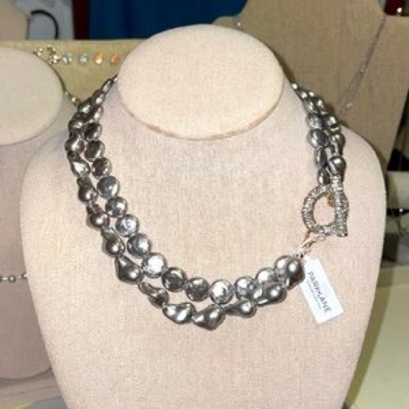 Park Lane Retired Oasis Gray Pearl Necklace NIB - Picture 2 of 8